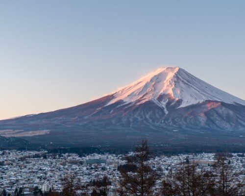 Góra Fuji w Japonii, którą zobaczymy podczas wycieczki (jeśli pogoda pozwoli)