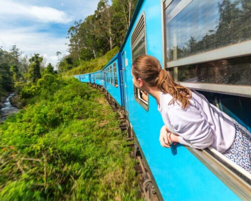 Wycieczka na Sri Lankę - Przejazd pociągiem przez pola herbaciane