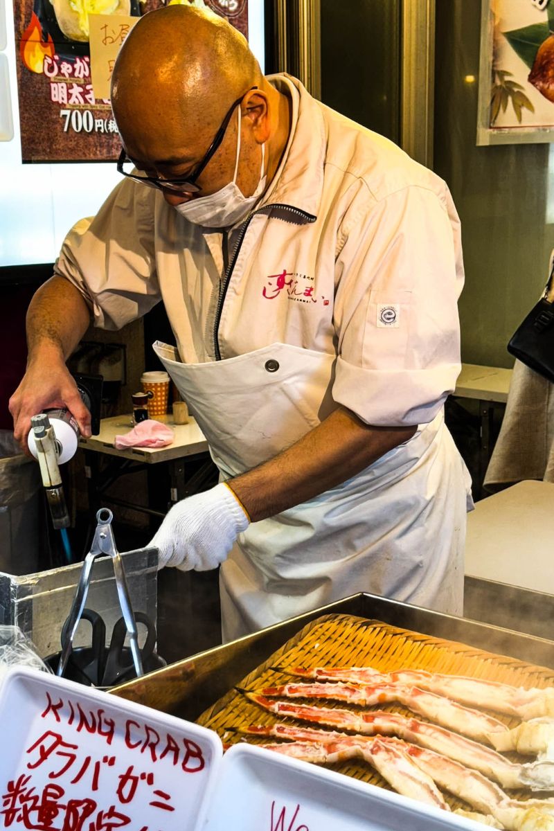 krab z grilla - wyjazd kulinarny do Japonii