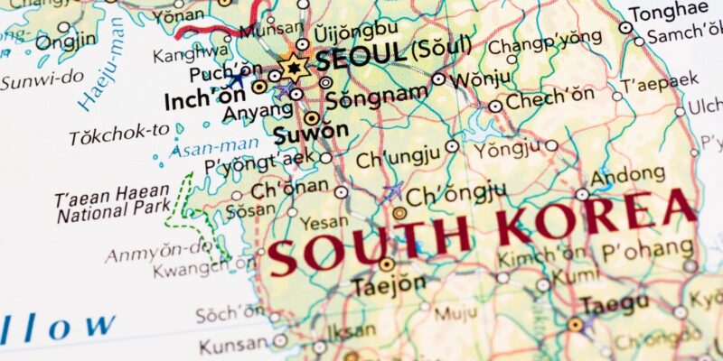 korea-poludniowa-mapa Mapa Korei Południowej